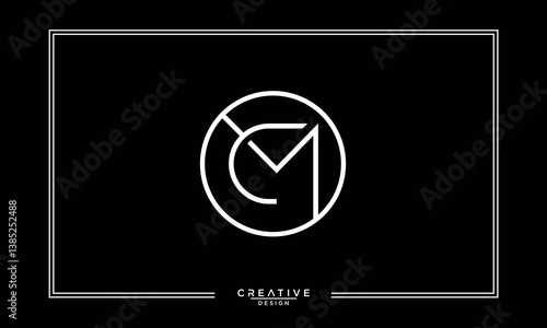 CM, MC, C, M, Abstract Letters Logo Monogram