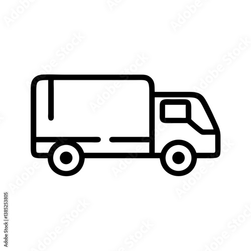 truck flat vector