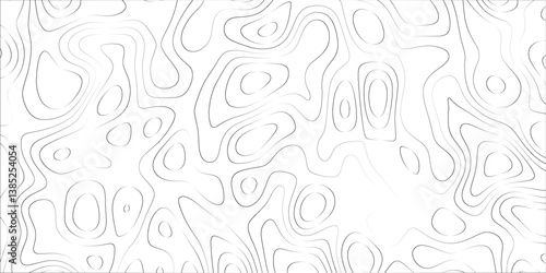 Organic abstract pattern inspired by terrain lines and elevation map contours

