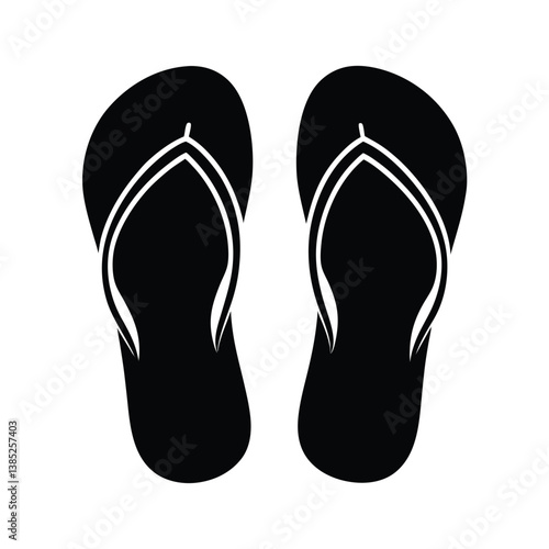 flip flops isolated on white