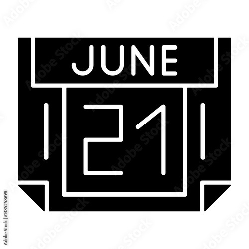 21 June Solid Style Icon