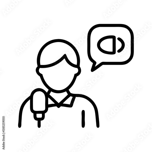 interview flat vector