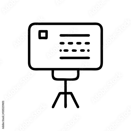 Foto teleprompter flat vector