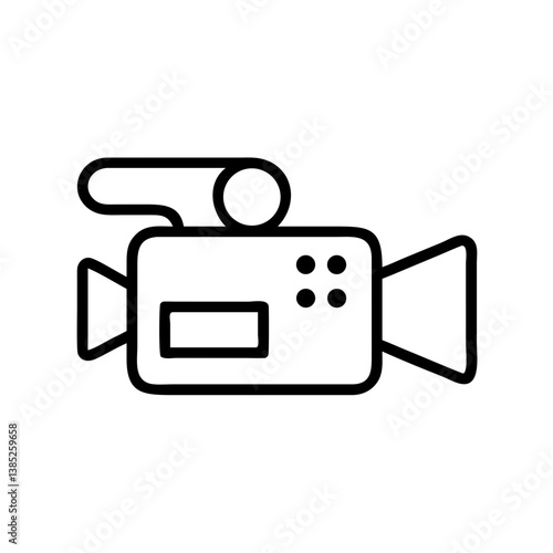 videocamera flat vector