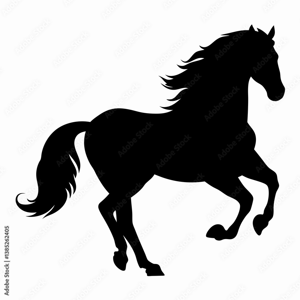 Obraz premium Big horse silhouette 