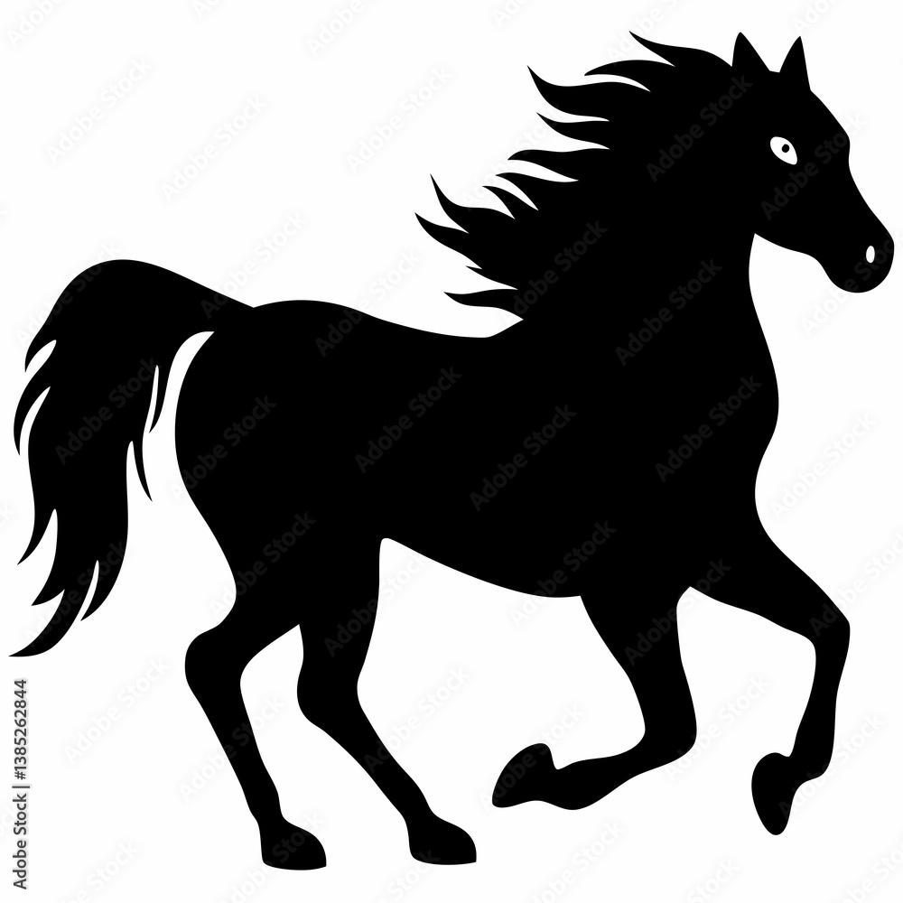 Obraz premium Big horse silhouette 