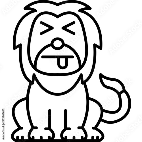 Lion Wry Smile Icon