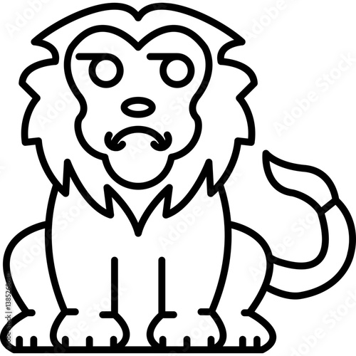 Lion Suspicious Icon