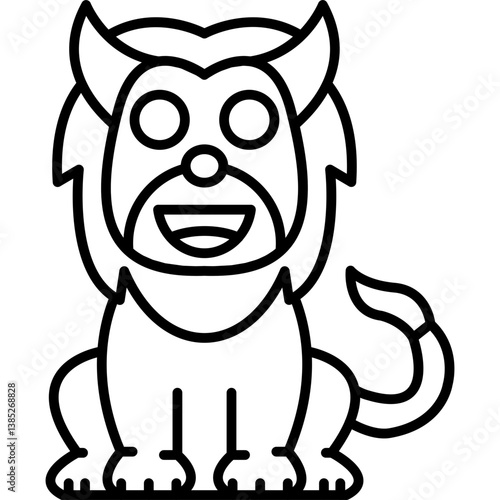 Lion Devil Icon