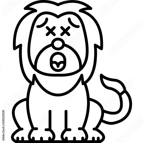 Lion Astonished Icon