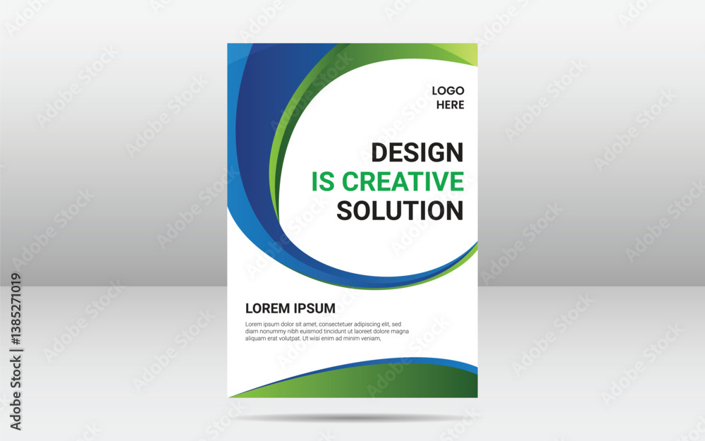 Naklejka premium Modern Corporate Flyer Design Template