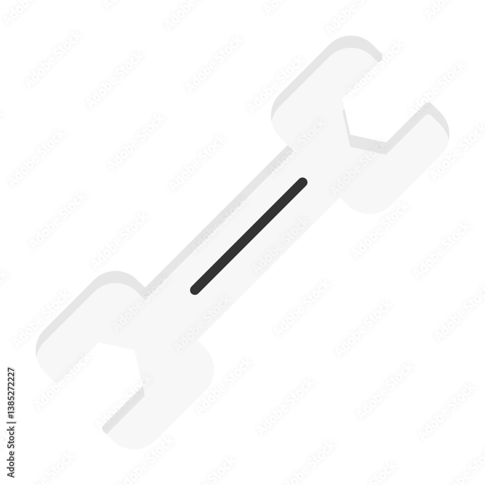 Wrench Flat Style Icon Wrench Flat Style Icon
