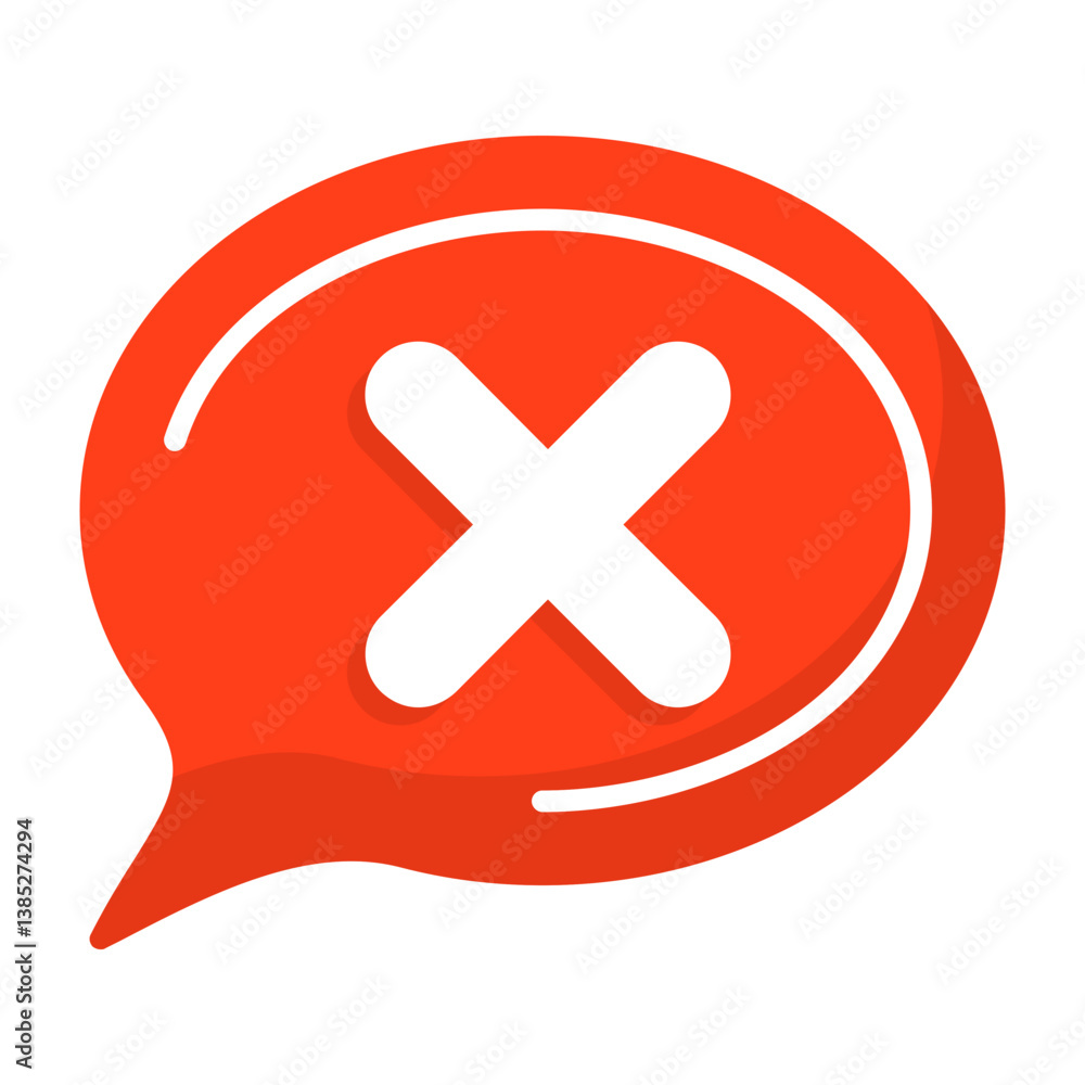 Fototapeta premium Cross Flat Icon Style