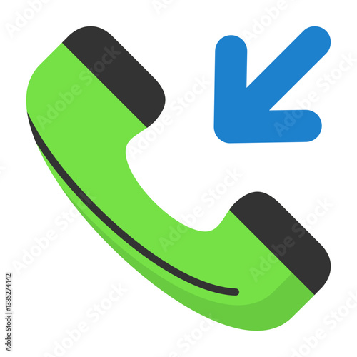 Incoming call Flat Icon Style