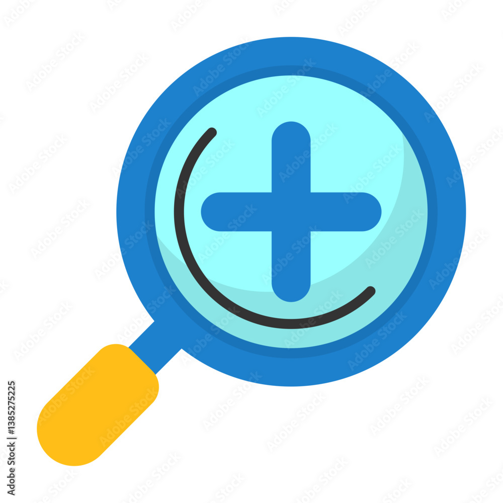 Fototapeta premium Zoom in Flat Icon Style