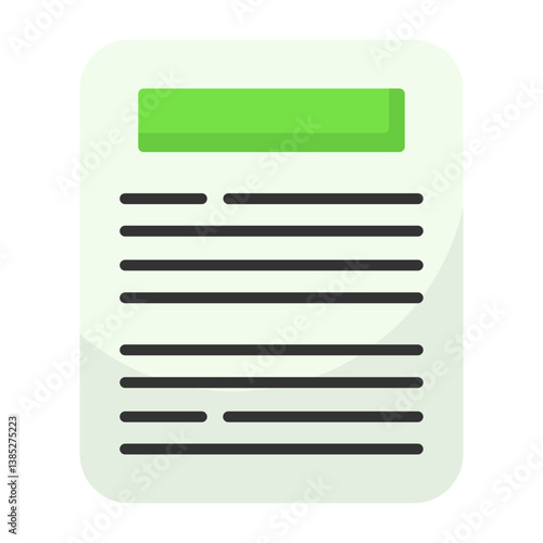 Writing Flat Icon Style