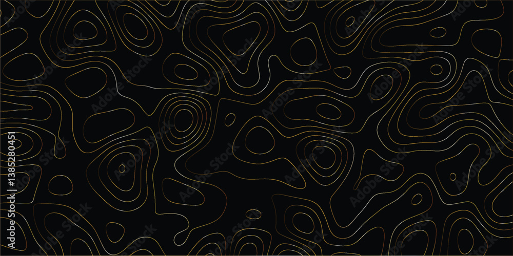 Fototapeta premium Minimalist pattern with topography-inspired abstract lines and modern styling
