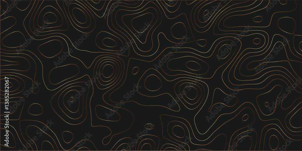 Fototapeta premium Creative map-inspired design with seamless topographic flow and texture