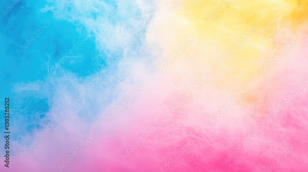 Fuzzy pink, blue, and yellow gradient background Fuzzy pink, blue, and yellow gradient background