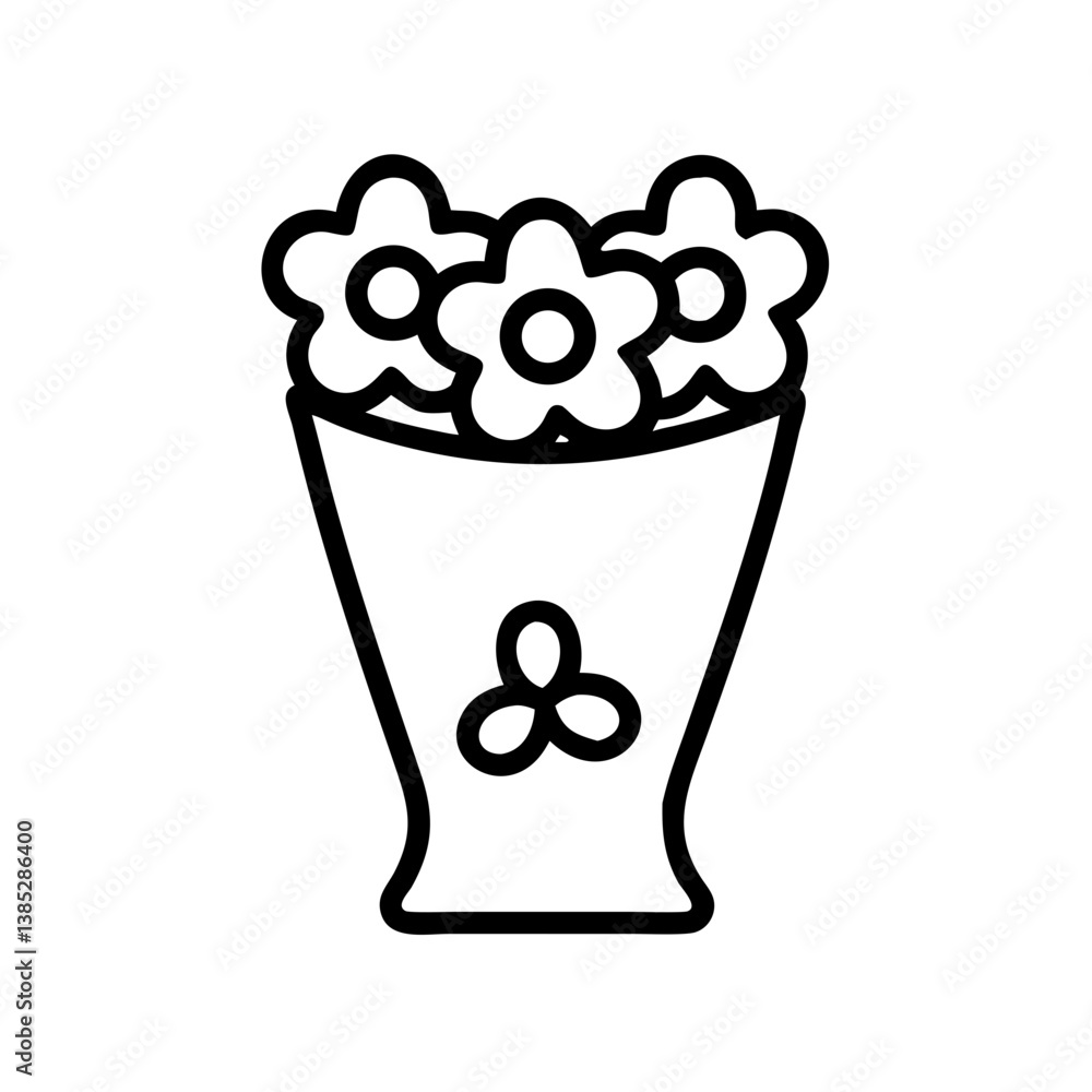 flower-packet flat vector flower-packet flat vector