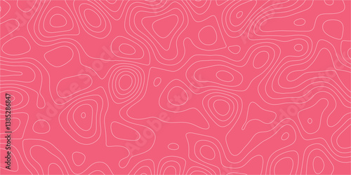 Creative contour illustration inspired by elevation mapping and terrain flow

