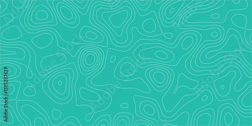 Complex contour pattern inspired by terrain maps and artistic abstraction

