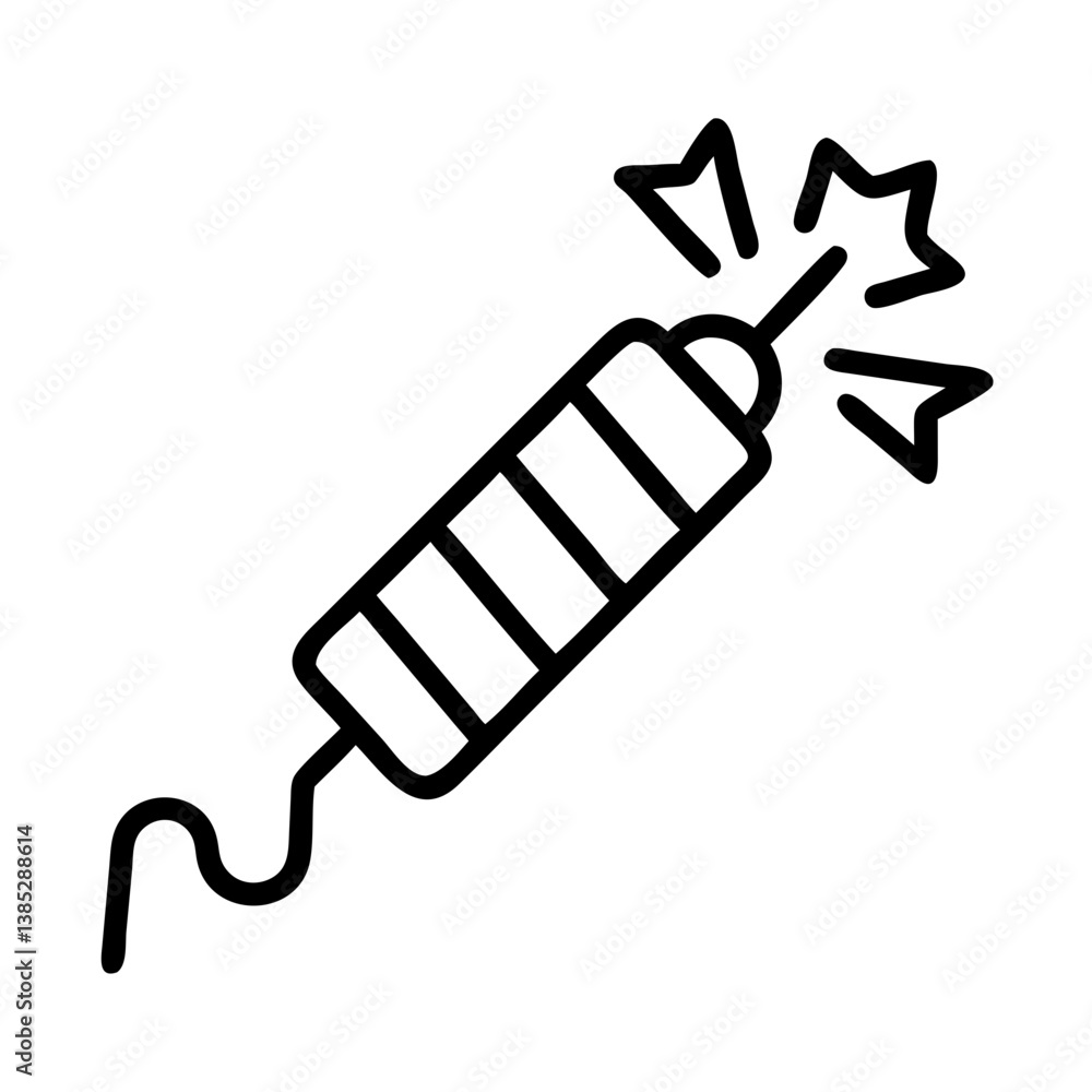firecracker flat vector firecracker flat vector