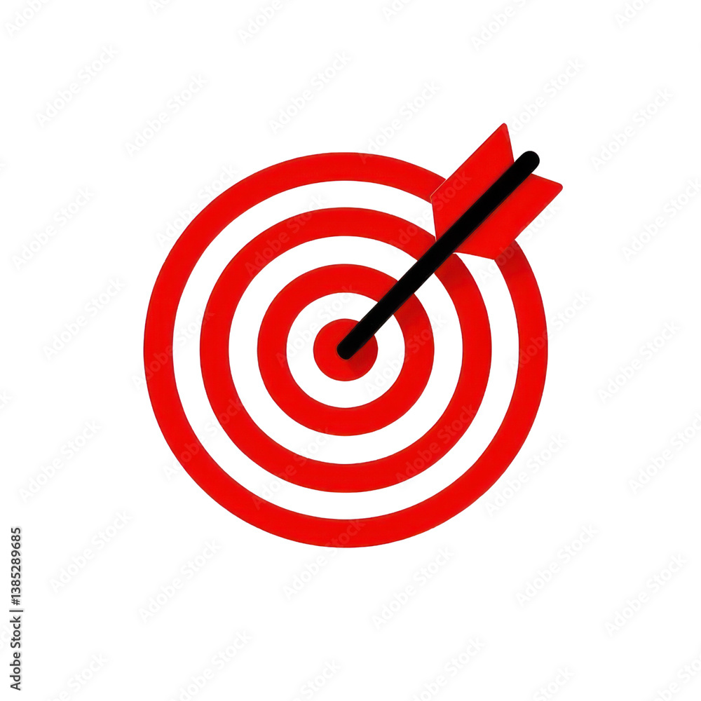 Red Arrow Aim To Business Target Goal Hit Success Center Accuracy Competition Symbol Or Strategy Dartboard And Winner Bullseye Archery Isolated On Transparent Background , Generative AI Red Arrow Aim To Business Target Goal Hit Success Center Accuracy Competition Symbol Or Strategy Dartboard And Winner Bullseye Archery Isolated On Transparent Background , Generative AI