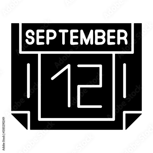 12  September Solid Style Icon