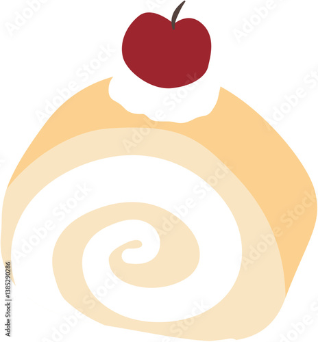 sweet dessert cake swiss roll