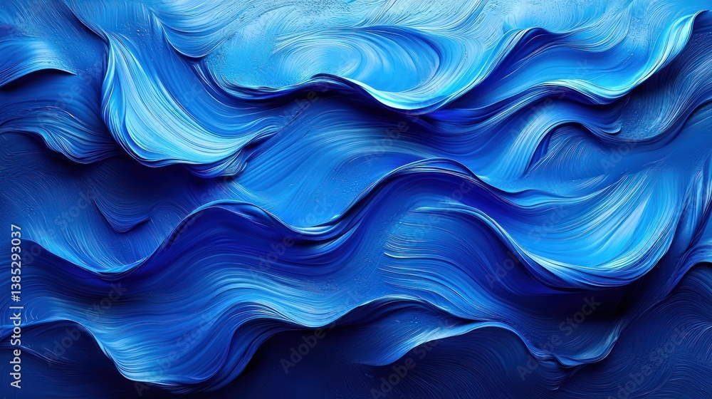 Abstract blue wave pattern, digital art, ocean texture, background design, website graphics Abstract blue wave pattern, digital art, ocean texture, background design, website graphics
