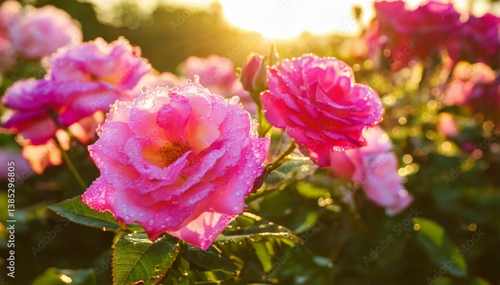 Obraz premium 美しいバラの花の風景