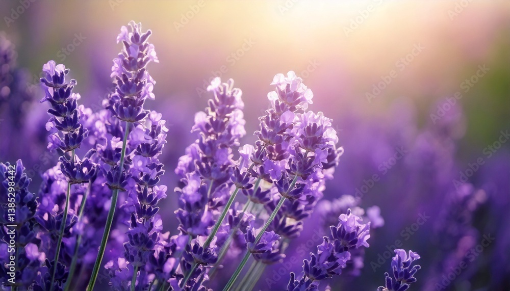 Obraz premium 美しいラベンダーの花畑