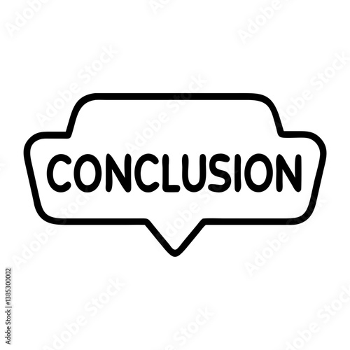 conclusion flat vector