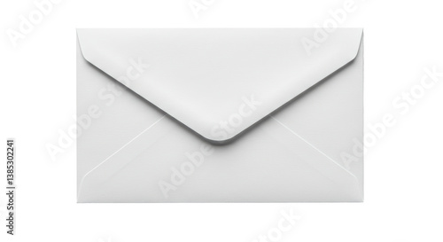 Foto Isolated Plain White Business Envelope for Mailing