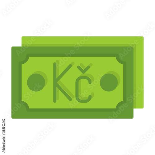 Czech Koruna Note Icon