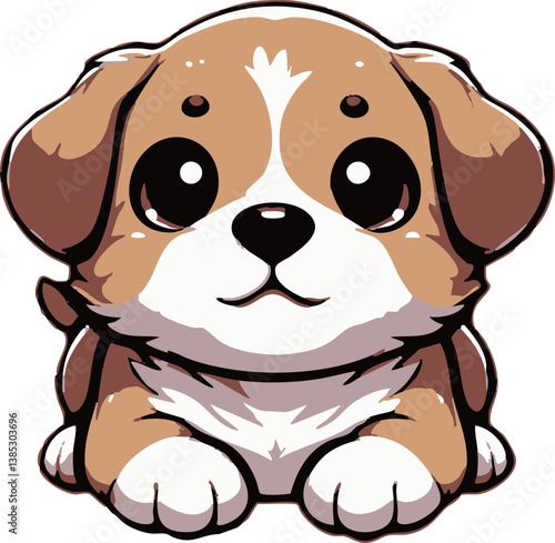 Illustration of a Cute Puppy