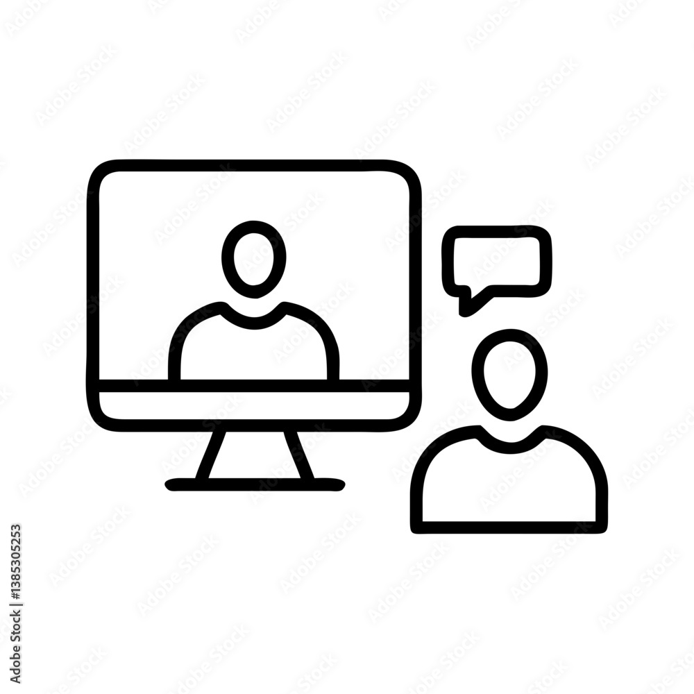 online-meeting flat vector online-meeting flat vector