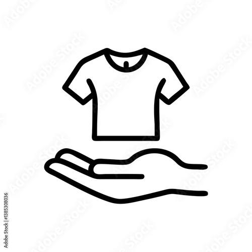 clothes-donation flat vector