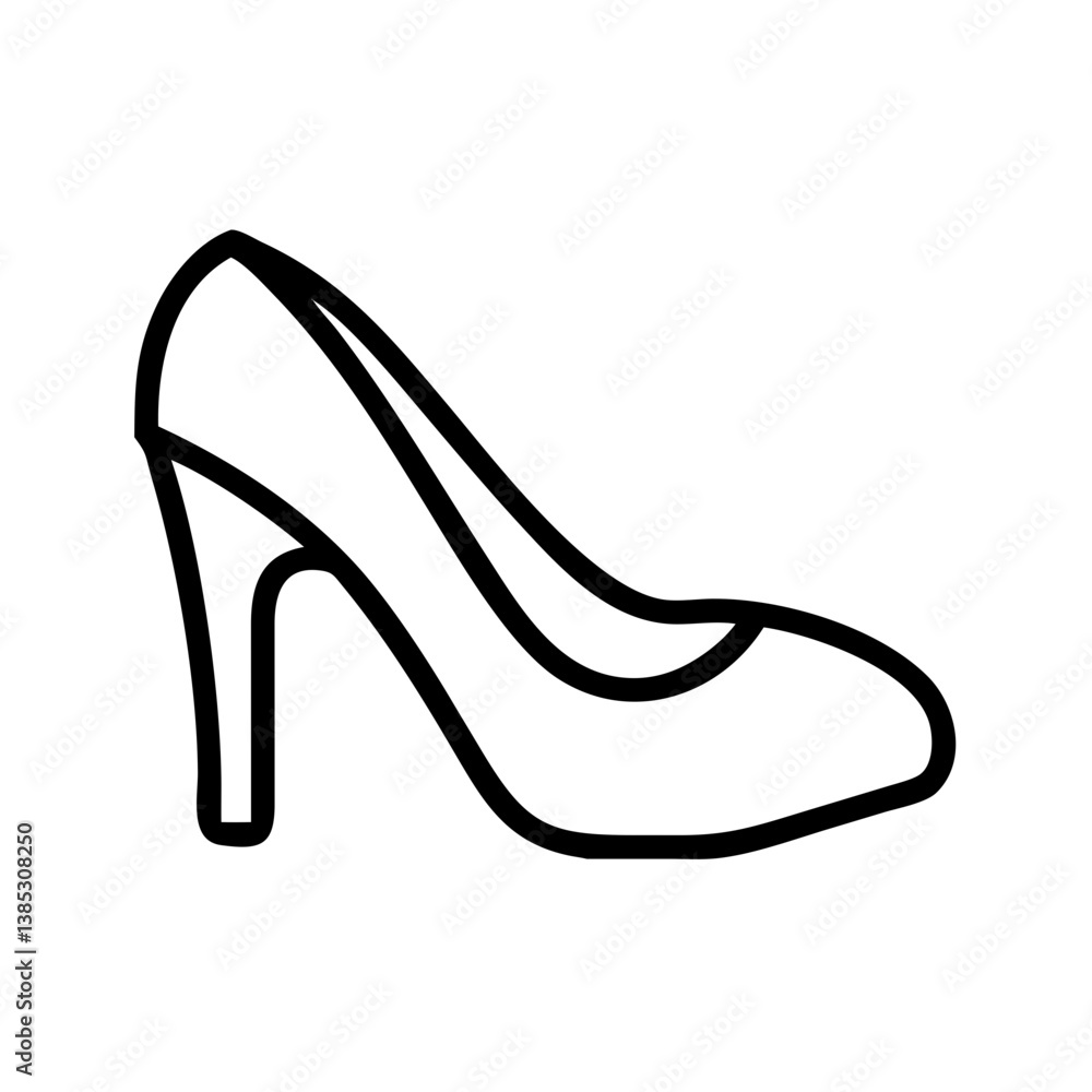 high-heels flat vector high-heels flat vector