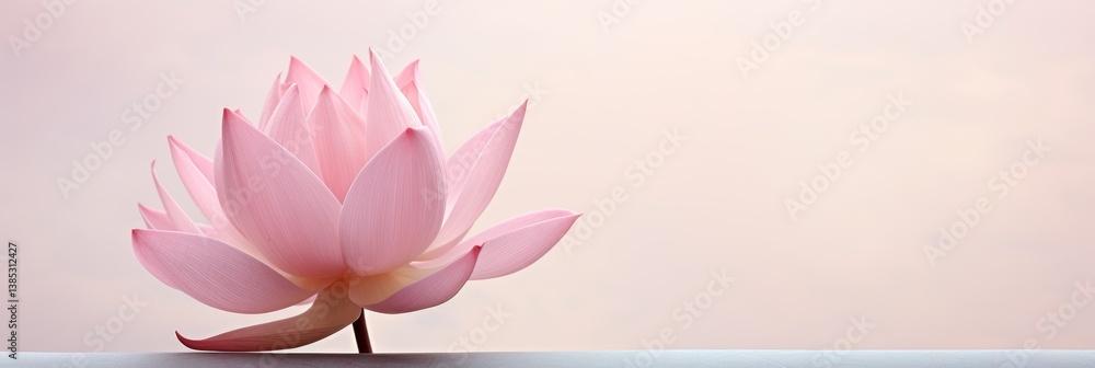 Fototapeta premium Stunning minimalist artwork a single flower against a simple white background highlighting details