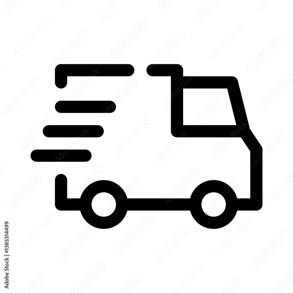 delivery truck line icon delivery truck line icon
