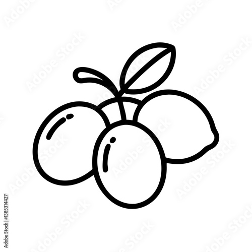 camu-camu flat vector