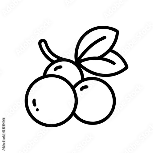 camu-camu-berry flat vector
