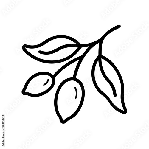 goji flat vector