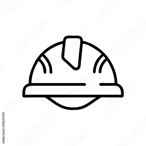 helmet flat vector