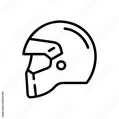 helmet flat vector