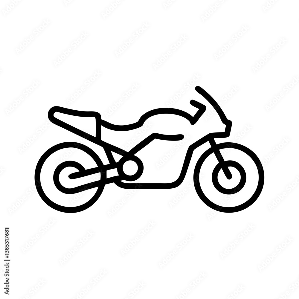 Fototapeta premium sport-motorcycle flat vector