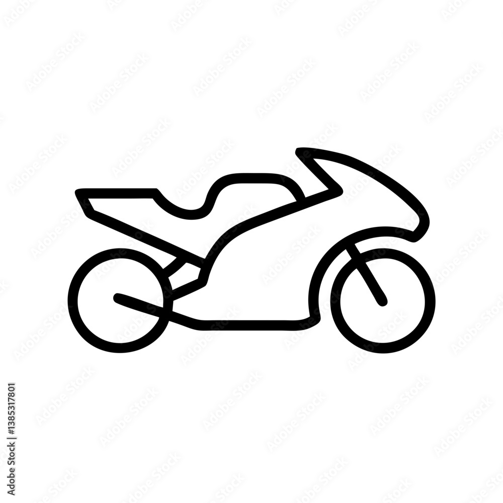 Fototapeta premium superbike flat vector