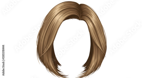 Canvastavla Isolated Short Layered Blonde Hairstyle Wig